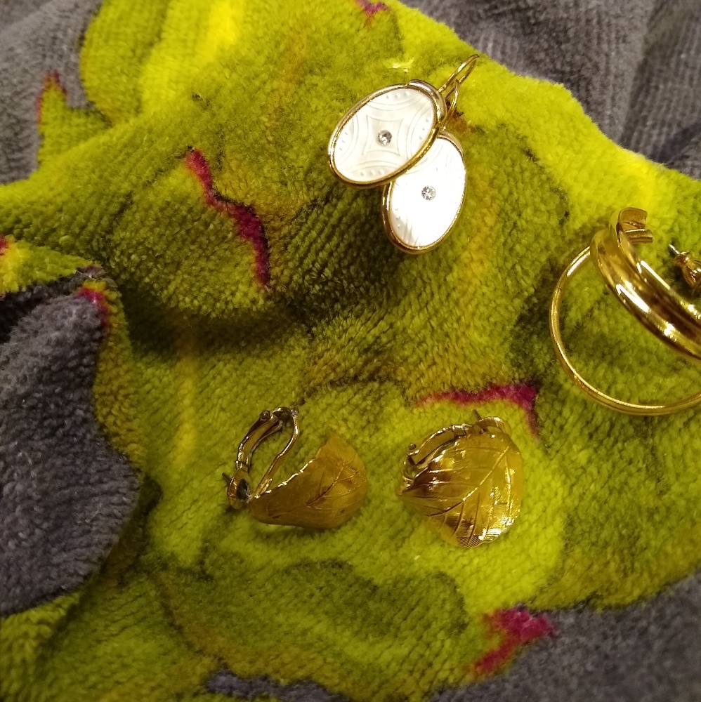 THREE PAIRS EARRINGS